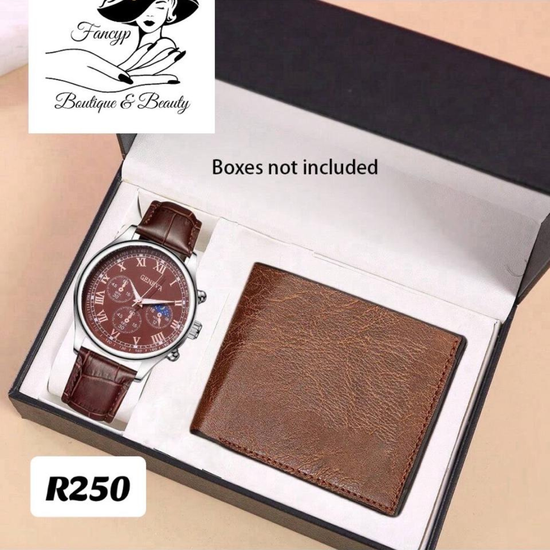 Men’s Gift Set Wallet and Watch